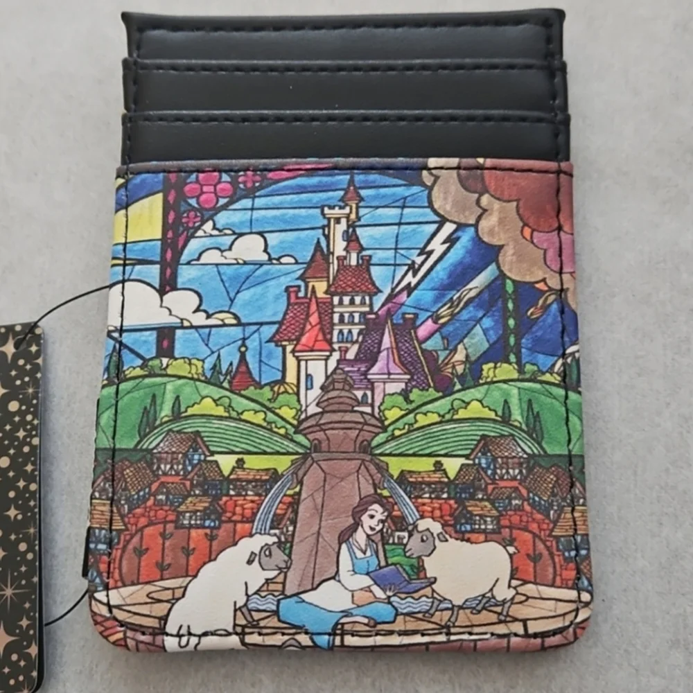 Loungefly Beauty And The Beast mini backpack and cardholder set